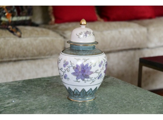 Hand Painted Covered Jar