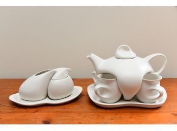 Mid Century Modern Peter Saenger Design II Tea Service With Creamer And Sugar