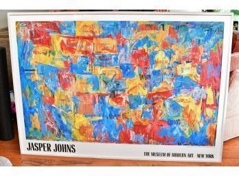 JASPER JOHNS Framed MOMA United States Map