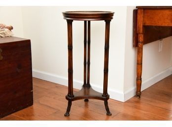 Mahogany Cane Top Occasional Table