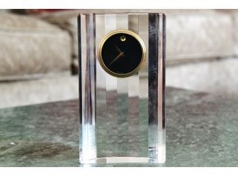 Movado Crystal Mantle Clock