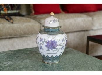 Hand Painted Covered Jar