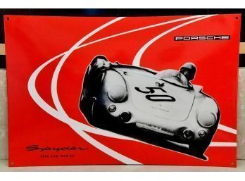 Porsche Spyder Metal Art Sign Limited Edition