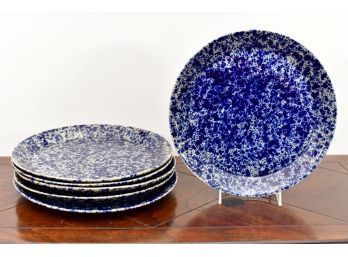 Blue Splatterware Plates