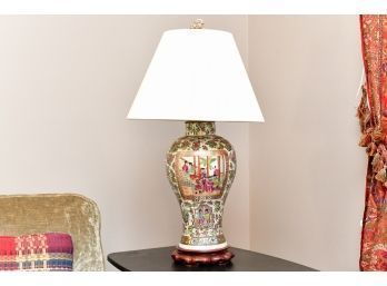 Chinese Export Famille Rose Table Lamp