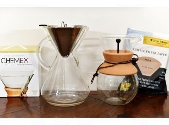 Chemex And Bodum Coffee Drip Pots And Accessories