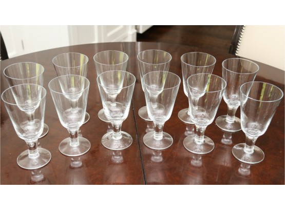 Service For 12 Glass Drinking Goblets