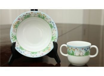Tiffany Meadows Tea Cup And Bowl
