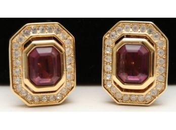 Dior Style Costume Jewelry Earrings