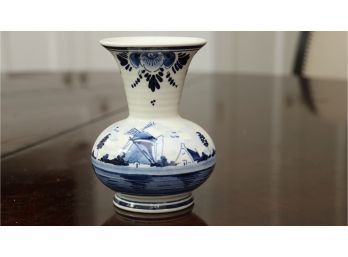 Delft Hand Painted Vase