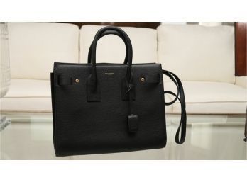 Saint Laurent Black Handbag Genuine Leather