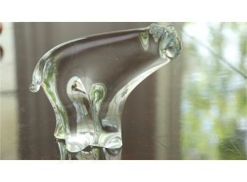 Glass Bear Figurine
