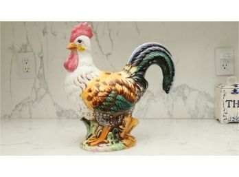 Large Hand Painted Rooster