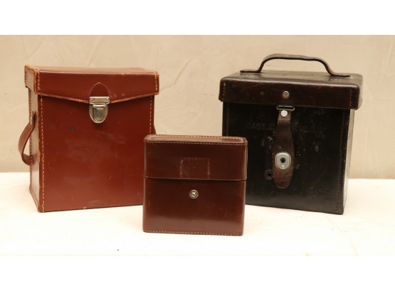 Pair Of Leather Liquor Drink Bags