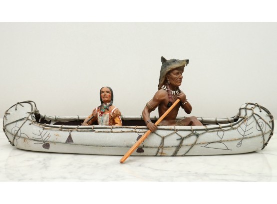 Native American Canoe Display