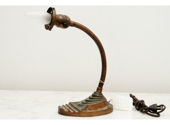 Vintage Bronze Piano Lamp