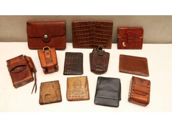 Collection Of Leather Wallets And More