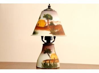 Petite Art Glass Table Lamp