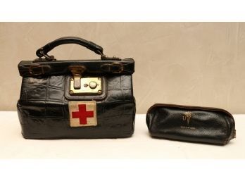 Park Lane Leather Doctor Bag With Medical Cross