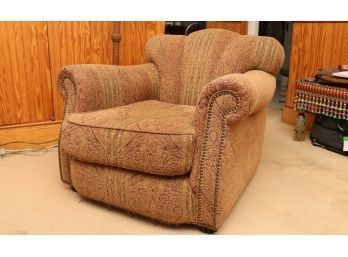 Comfy Arm Chair With Lovely Nailhead Trim