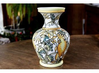 Hand Painted Ceramic Vase Made In Spain