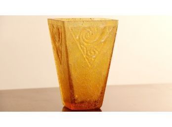 Art Glass Iridescent Vase