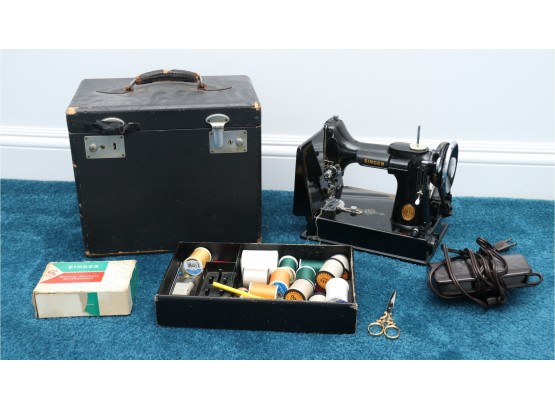 Singer Sewing Machine With Accessories (Tested & Working)