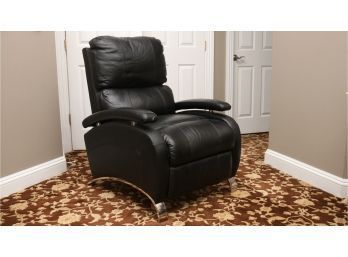 BarcaLounger Leather Master Chrome Leg Oracle II Recliner