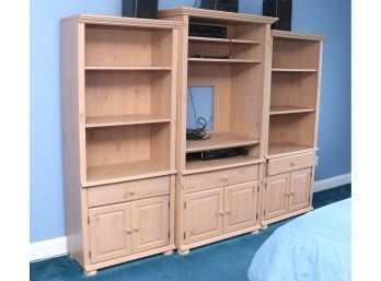 Three Piece Pine Entertainment Storage Unit