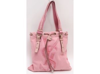 Yves Saint Laurent YSL Pink Velvet Mini Tote Handbag