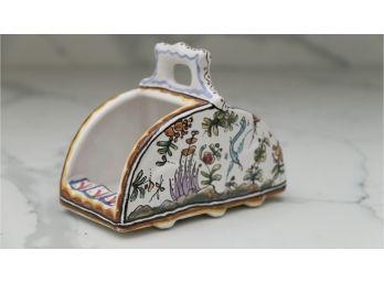 Hand Painted Ceramic Napkin Holder