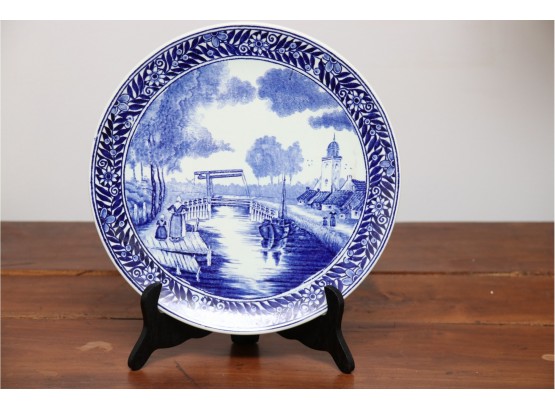 Delft Blue And White Display Plate