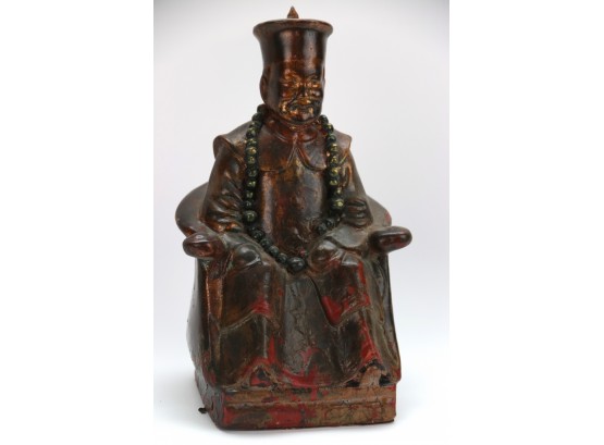 Hand Painted Asian Emperor Statue