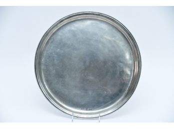 Large Pewter Round Platter