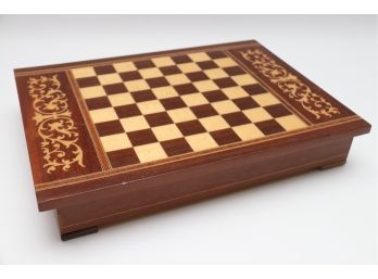 Hidden Storage Chess And Checker Board With Pieces