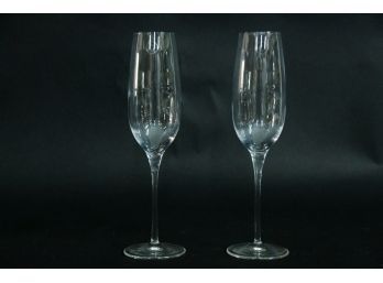 Pair Of Tiffany Champagne Flutes