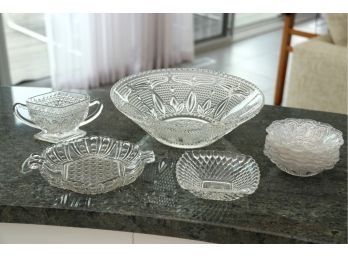 Collection Of Pressed Glass