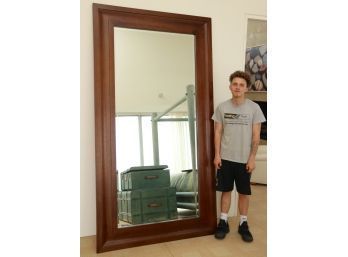 Very Large Beverly Floor Mirror By Crate And Barrel