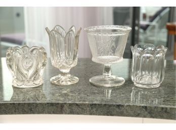 Collection Of Victorian Glass Spooners