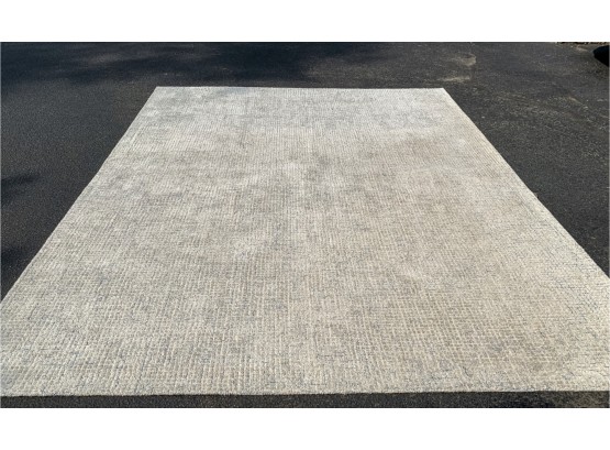 Safavieh Abstract Hand Tufted Silver & Blue Wool Rug