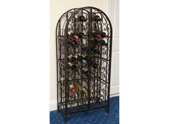 68 Bottle Metal Cage Wine Rack (wine Not Included)