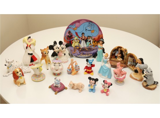 A Collection Of Disney Mini Figurines