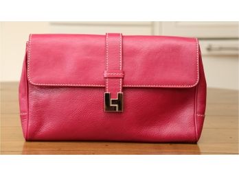 Lamberson Red Leather Clutch