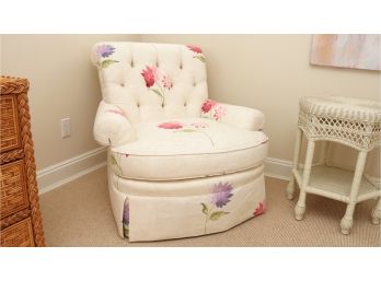 Traditional Floral Pattern TRS  Club Chair