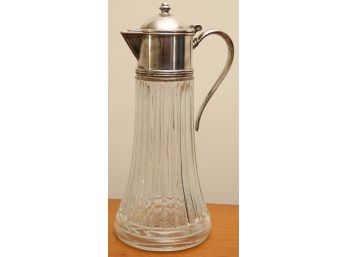 Italian Silver Plate Tall Water Pitcher