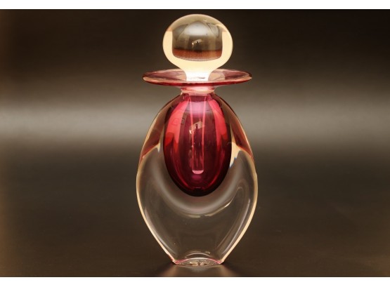Signed Glass Perfume Decanter