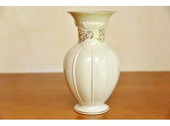 Rose Brocade Flared Vase By Lenox