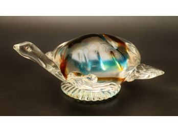 Art Glass Vinci Turtle Figurine
