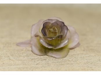 Carved Pink Stone Flower