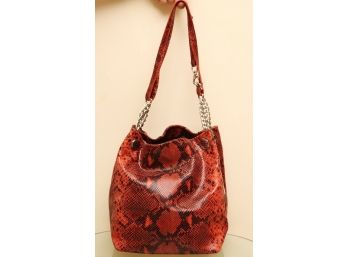 Elietahari Red Leather Shoulder Bag
